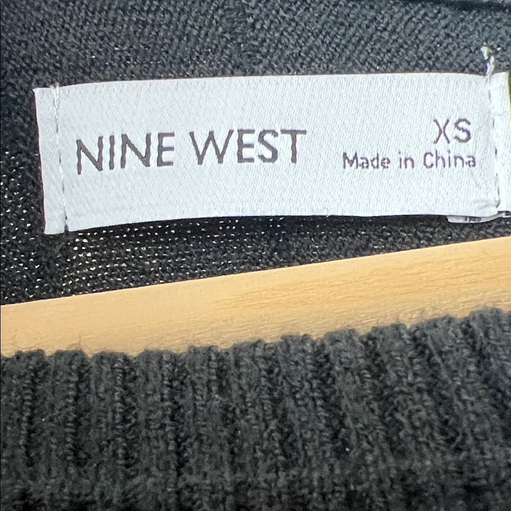 Nine West Black Knit Matching Top and Skirt Set NWT - Picture 2 of 10